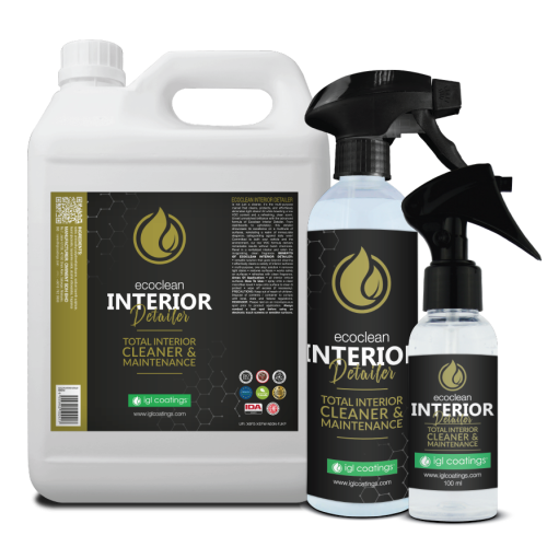 Ecoclean Interior Detailer available in 5L, 500ml and 100ml